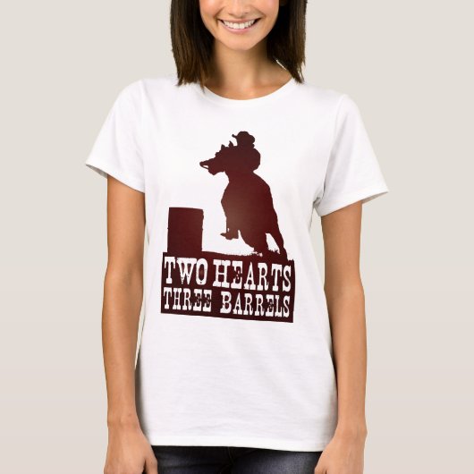 Fass, das Cowgirl-Redneckpferd läuft T-Shirt (Vorderseite)