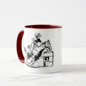 Fass, das Tasse läuft (Vorderseite Links)