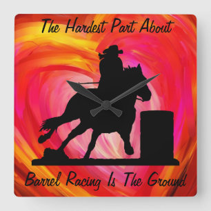 Fass, das Wanduhr läuft