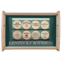 Fass-Deckel-Foto-Serviertablett Kentuckys Bourbon