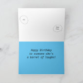 Fass des Laughs Happy Birthday Card Karte (Innenseite)