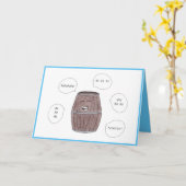 Fass des Laughs Happy Birthday Card Karte (Gelbe Blume)