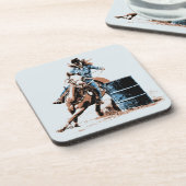 Fass-Laufen Getränkeuntersetzer (Linke Seite)