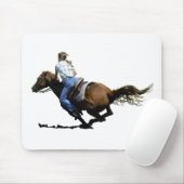 Fass-Laufen - kommend in stark Mousepad (Mit Mouse)