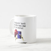 Fass-Laufen - Laufen der Fässer Kaffeetasse (Vorderseite Links)