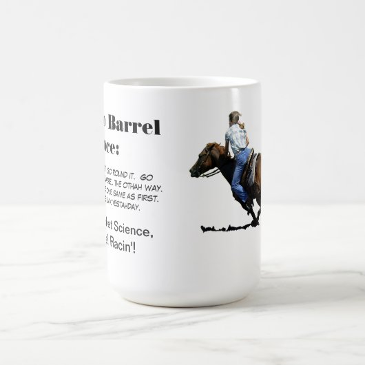 Fass-Laufen - Mädchen - wie Barrel Rennen Kaffeetasse (Mittel)