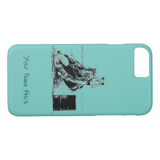 Fass-laufendes Pferd Case-Mate iPhone Hülle (Rückseite (Horizontal))