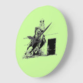 Fass-laufendes Pferd Große Wanduhr (Winkel)