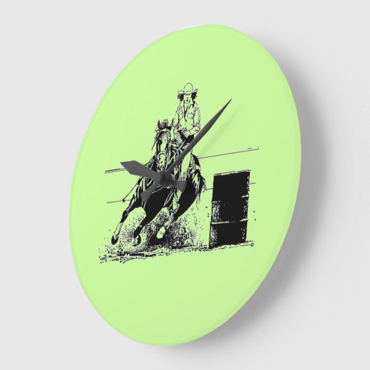 Fass-laufendes Pferd Große Wanduhr (Winkel)