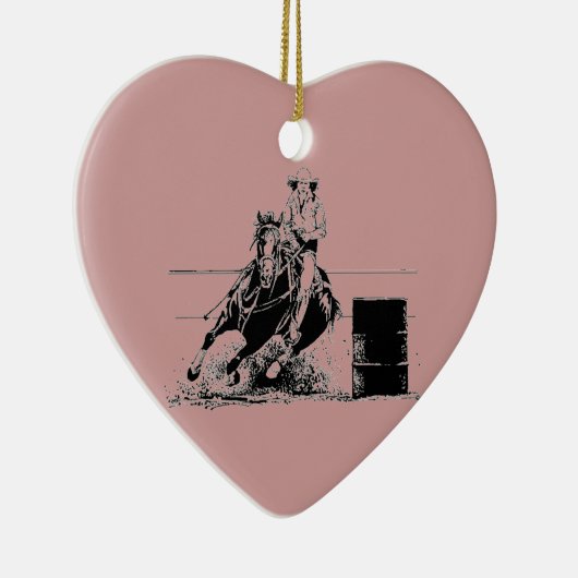 Fass-laufendes Pferd Keramik Ornament (Rechts)