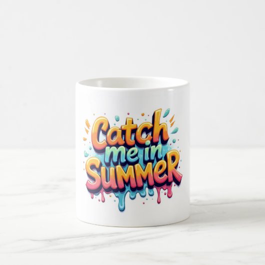 Fass mich im Sommer Graffiti-Mug Kaffeetasse (Mittel)
