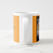 "Fass mich nicht an, ich bin wild" Grumpy Cat Jumbo-Tasse (Rückseite)