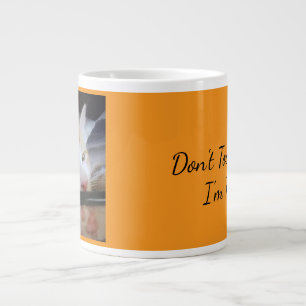 "Fass mich nicht an, ich bin wild" Grumpy Cat  Jumbo-Tasse