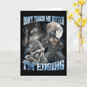 Fass mich nicht an, Kätzchen, ich bin am Edging, l Karte (Gelbe Blume)
