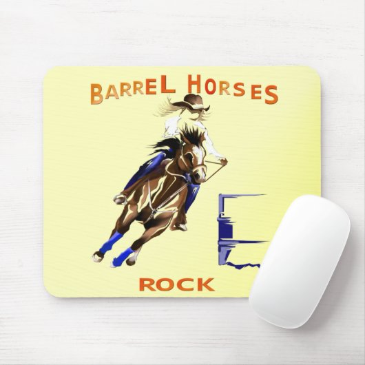 Fass-Pferdefelsen Mousepad (Mit Mouse)