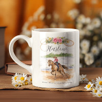Fass-Renn-Cowgirl | Monogramm-Rodeo