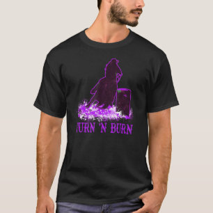 Fass-Rennreiterin Wende und Brennende Fass-Rennrei T-Shirt