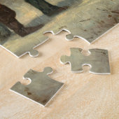 Fass-Schlitten in einem Snowy-Wald durch E. Puzzle (Seite)