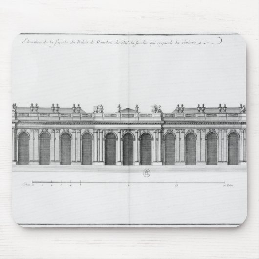 Fassade auf der Seine des Palais Bourbon Mousepad (Vorne)