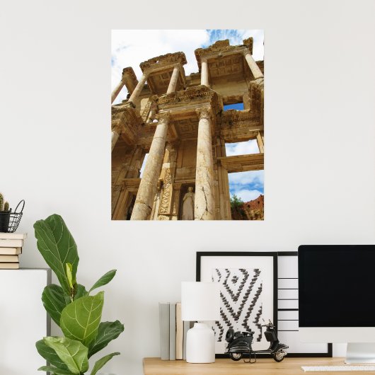 Fassade der Bibliothek von Celsus in Ephesus POSTE Poster (Heimbüro)