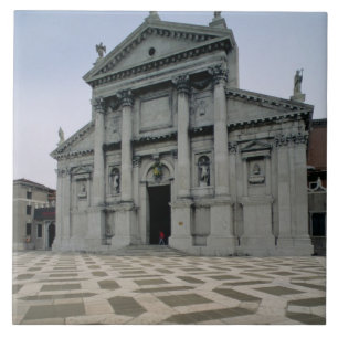 Fassade der Kirche, errichtet 1564-80, Fassade Fliese