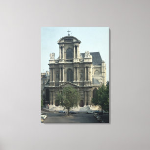 Fassade der Kirche von Heilig-Gervais Leinwanddruck
