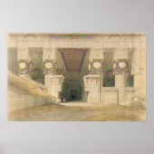 Fassade des Hathor-Tempels Poster (Vorne)