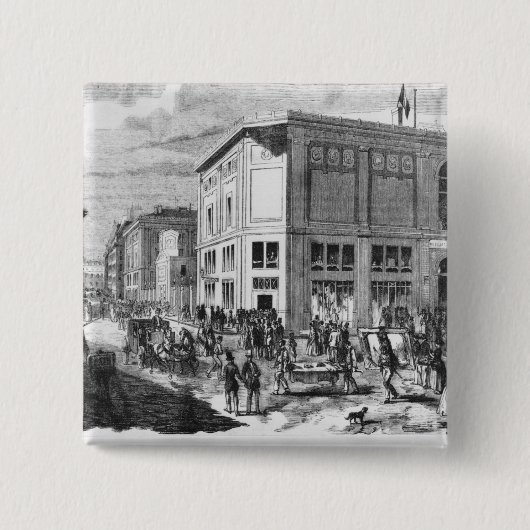 Fassade des Hotels Drouot, Paris, c.1852 (engravi Button (Vorderseite)