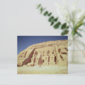 Fassade des Tempels der Ramesses II Postkarte (Stehend Vorderseite)