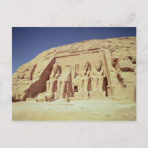 Fassade des Tempels der Ramesses II Postkarte