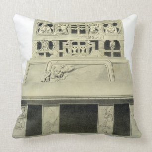 Fassade des Tempels des Sun, Palenque, Platte 2 Kissen