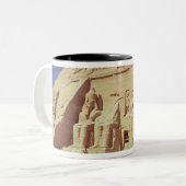 Fassade des Tempels von Ramesses II Zweifarbige Tasse (Vorderseite Links)