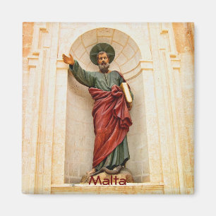 Fassade einer Kirche in Malta Magnet