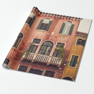 Fassade eines typischen alten Hauses in Venedig, I Geschenkpapier