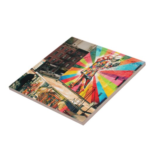 Fassade Graffiti Fliese (Seite)