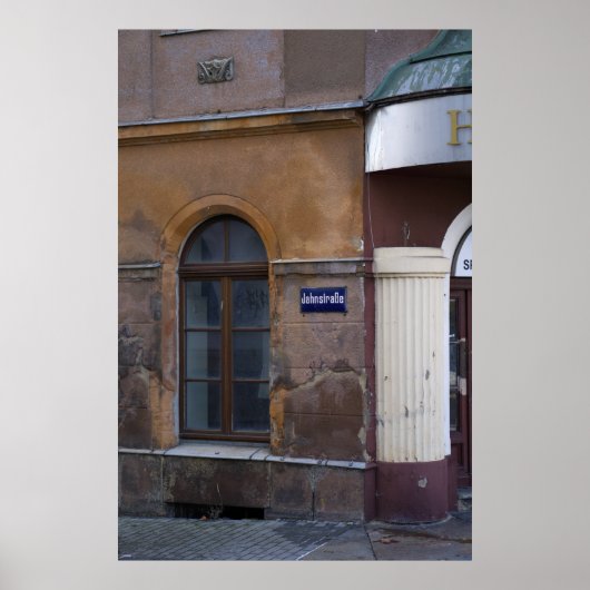 Fassade in Lobau, Deutschland Poster (Vorne)