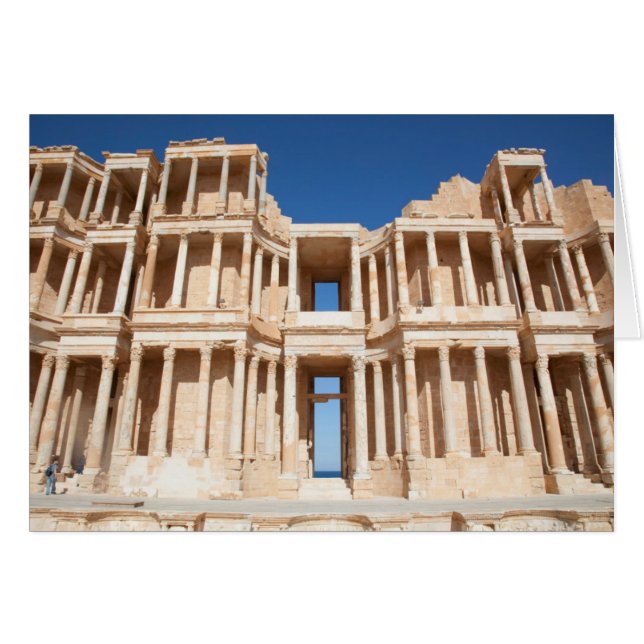 Fassade und Bühne des römischen Amphitheaters (Vorderseite (Horizontal))