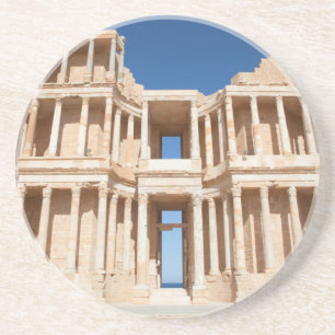 Fassade und Bühne des römischen Amphitheaters Untersetzer