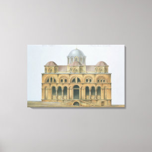Fassade von Mefa Dzamissi, die Kirche von St. Leinwanddruck