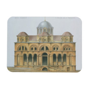 Fassade von Mefa Dzamissi, die Kirche von St. Magnet