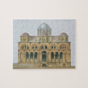 Fassade von Mefa Dzamissi, die Kirche von St. Puzzle