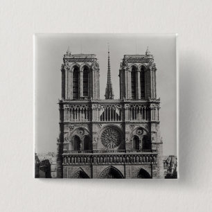 Fassade von Notre-Dame, Paris, Ende des 19. Button