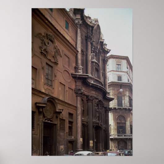 Fassaden der Kirche Poster (Vorne)