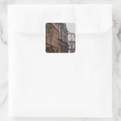 Fassaden der Kirche Quadratischer Aufkleber (Tasche)
