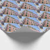 Fassaden Monterosso Cinque Terre Liguria Ital Geschenkpapier (Ecke)