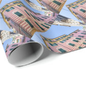 Fassaden Monterosso Cinque Terre Liguria Ital Geschenkpapier (Rolleneckpunkt)