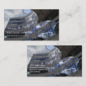 Fassadenaufhängung aus sauberem Glas, Wolkenkratze Visitenkarte (Vorne/Hinten)