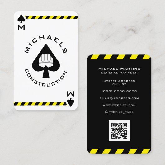 Fassadenbau  visitenkarte (Vorne/Hinten)