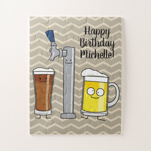 Fassbierlager stechen die stout betrunkene puzzle (Vertikal)