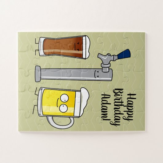 Fassbierlager stechen die stout betrunkene puzzle (Horizontal)